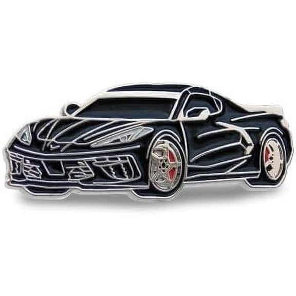 2020 Chevrolet Corvette Enamel Pin - C8 Lapel Pin - Officially Licensed by GM Black
