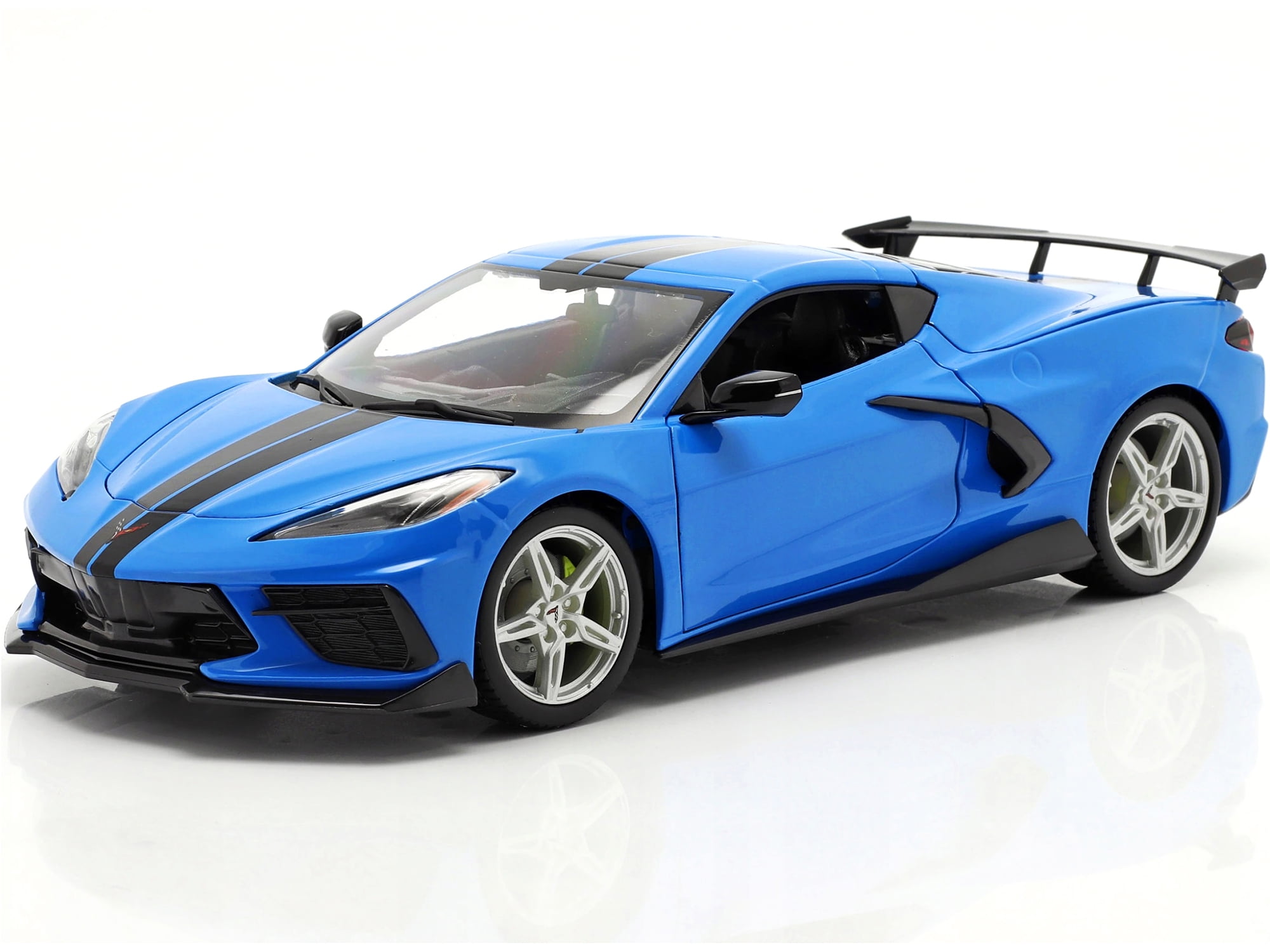 2020 Chevrolet Corvette Stingray C8 Coupe with High Wing Blue with