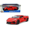 thumbnail image 1 of 2020 Chevrolet Corvette Stingray C8 Red 1/18 Diecast Model Car by Maisto, 1 of 5