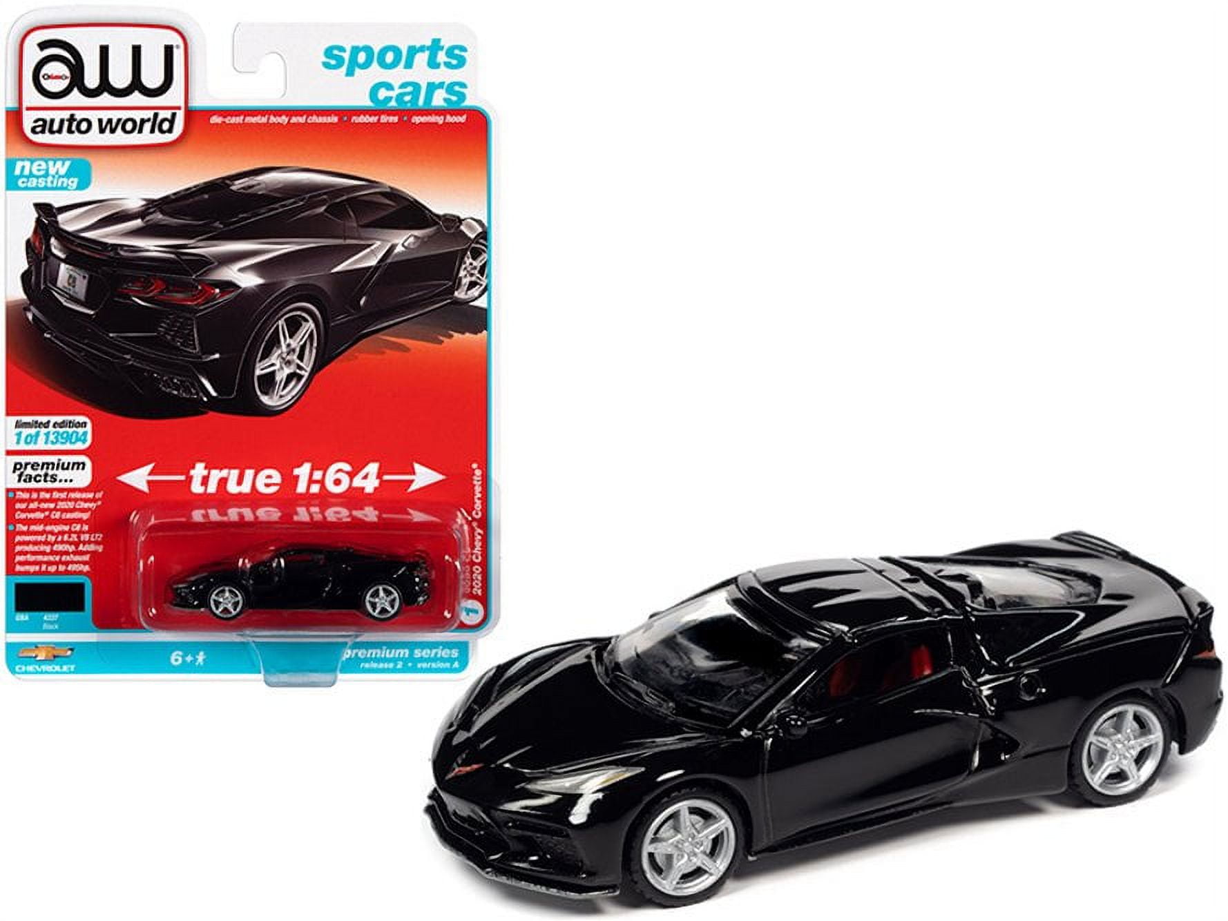 2020 Chevy Corvette, Black - Auto World AWSP065/24A - 1/64