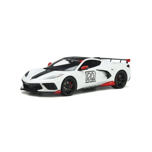 2020 Chevy Corvette C8 Stingray Official Pace Car, Artic White - GT Spirit GT370 - 1/18 scale Resin Model Toy Car