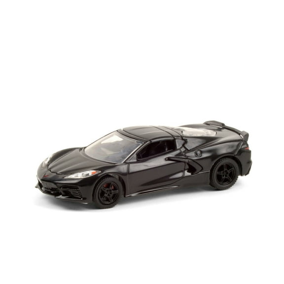 2020 Chevy Corvette C8 Stingray VIN #001 (Lot #3007), Black - Greenlight 37220F/48 - 1/64 scale Diecast Model Toy Car
