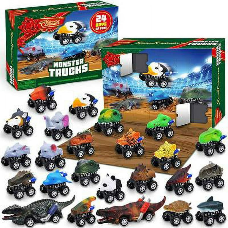 2020 Christmas Advent Calendar with Monster Truck Toys Set