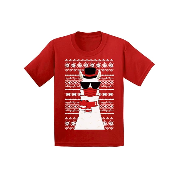2020 Christmas Llama - Christmas Holiday TShirt - Gifts For Baby Boys And Girls 6M 12M 18M 24M