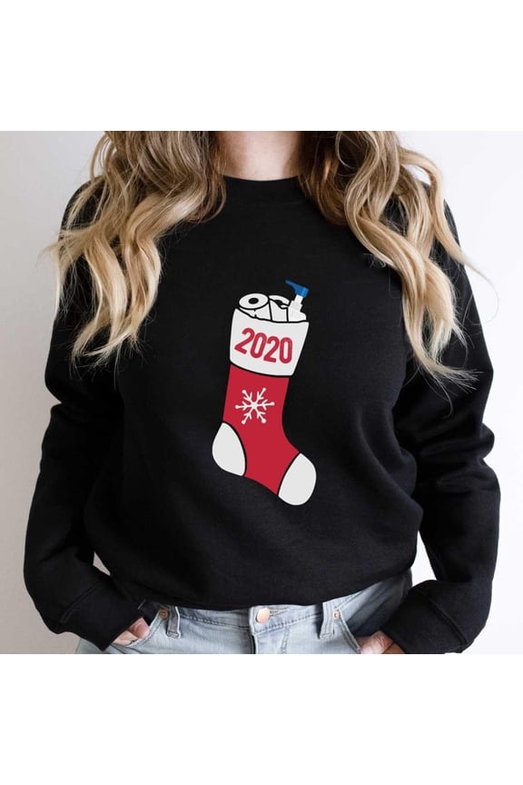 2020 Christmas Stocking Funny Stuff This Year Pun Holiday Graphic SW5838 Unisex Sweatshirt, Up to Size 5XL