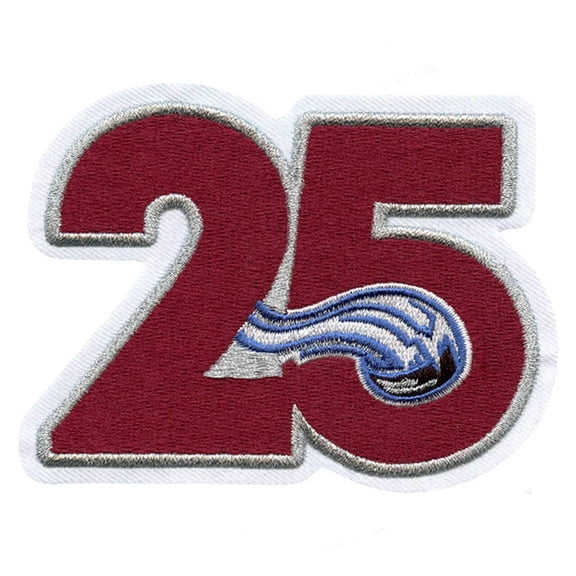 2020 Colorado Avalanche Team 25th Anniversary Season Logo Jersey Patch