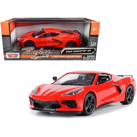 2020 Corvette C8 Stingray Coupe in red 1:24 scale by Motormax