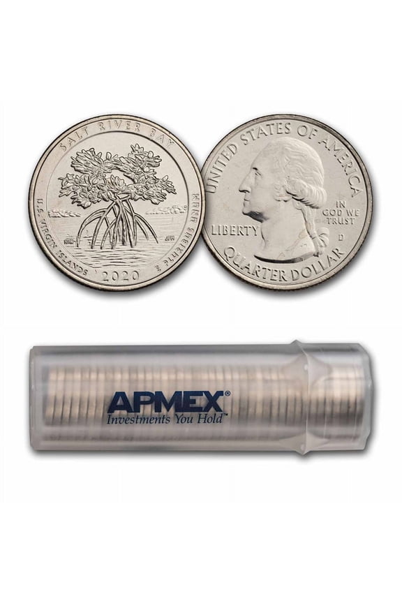 2020-D ATB Quarter Salt River Bay Park & Preserve 40-Coin Roll BU