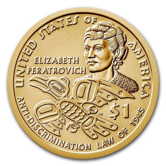 2020-D Native Amer $1 - Peratrovic Anti-Discrimination ($25 Roll)