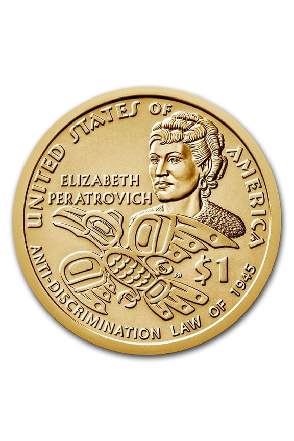 2020-D Native Amer $1 - Peratrovic Anti-Discrimination ($25 Roll)