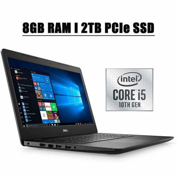 2020 Dell Inspiron 14 3000 3493 Flagship Laptop Computer I 14" HD Non-Touch Display I 10th Gen Intel Quad-Core i5-1035G4 (Beat i7-7500U) I 8GB DDR4 2TB PCIe SSD I HDMI 802.11ac Bluetooth 4.1 Win 10