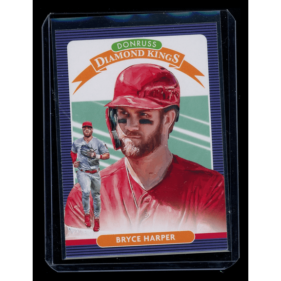 2020 Donruss Diamond Kings Bryce Harper #24 Blue