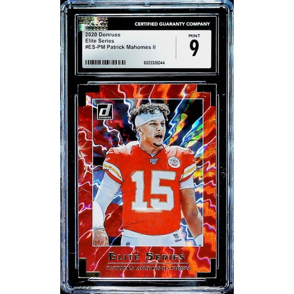 2020 Donruss Elite Series #ES-PM Patrick Mahomes II Kansas City Chiefs CGC 9 Mint