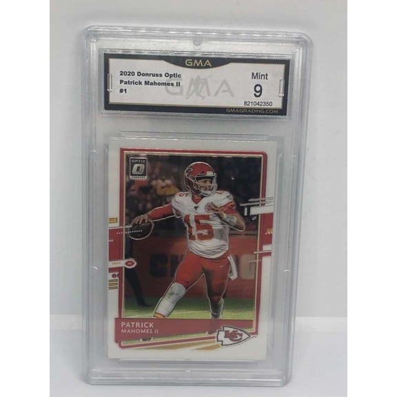 2020 Donruss Optic #1 Patrick Mahomes II Kansas City Chiefs GMA 9 Serial Number May Vary Panini Trading Card