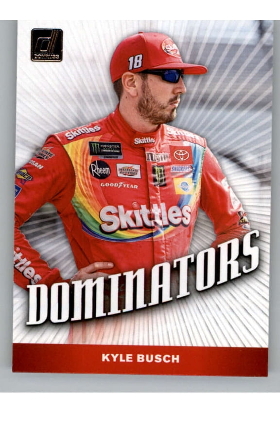 2020 Donruss Racing Dominators #3 Kyle Busch Skittles/Joe Gibbs Racing/Toyota Official NASCAR Trading Card