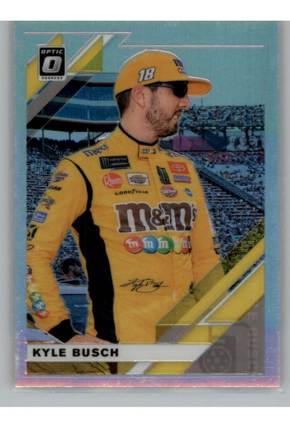 2020 Donruss Racing Optic Holo Silver #21 Kyle Busch M&M's/Joe Gibbs Racing/Toyota