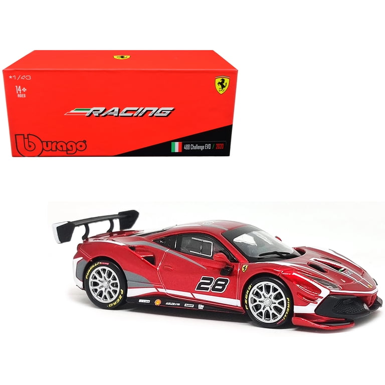 2020 Ferrari 488 Challenge EVO #28 Red with Graphics 