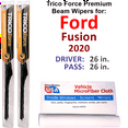 thumbnail image 1 of 2020 Ford Fusion Performance Beam Wipers (Set of 2), 1 of 3