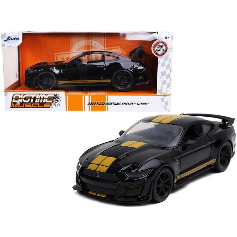2020 Ford Mustang Shelby GT500 Black w/Gold Stripes 1:24