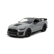 2020 Ford Mustang Shelby GT500, Glossy Gray - Jada Toys 33931 - 1/24 scale Diecast Model Toy Car