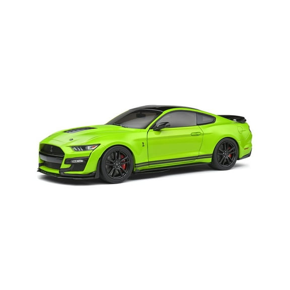 2020 Ford Mustang Shelby GT500, Grabber Lime Green - Solido S1805902 - 1/18 scale Diecast Car