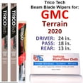thumbnail image 1 of 2020 GMC Terrain Beam Blade Wipers (Set of 3) w/Rear Wiper, 1 of 4