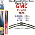 thumbnail image 1 of 2020 GMC Yukon Beam Wiper Blades Wipers WBUSA (Set of 3) w/Rear Wiper, 1 of 3