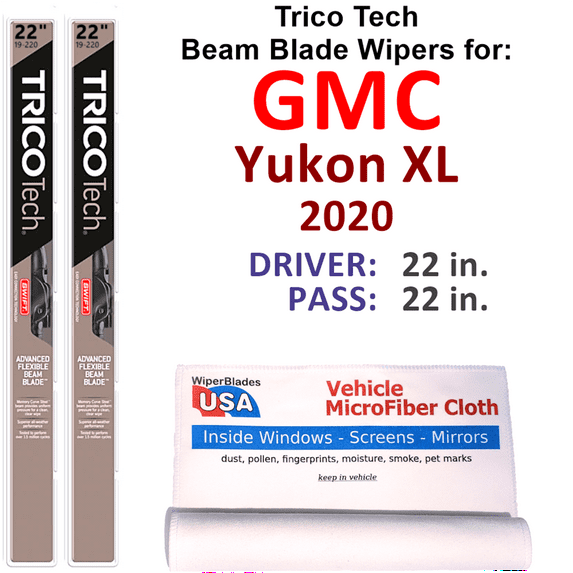 2020 GMC Yukon XL Beam Blade Wipers (Set of 2)