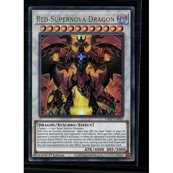 2020 Ghosts From the Past Red Supernova Dragon 1st Edition