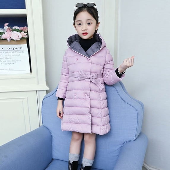 2020 Girls Down Jackets Baby Teenage Warm Clothes Kids Thick Coats for Girls Fashion Winter Long Jackets Kids Outerwear Clothing