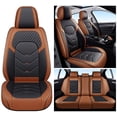 thumbnail image 1 of 2020 for Gmc Terrain Car Seat Cover, Black and Orange Car Seat Covers, Faux Leather 360° Full Coverage Set Non-Slip Lining Fine Exquisite Workmanship, Airbag-Compatible, 1 of 9