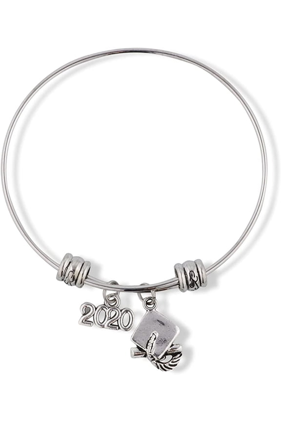 2020 Graduation Bracelet | Party Gifts for Her Bracelet Bangle Jewelry Charm Gift for Women Men Accessories Favors Class of 2020 Grad Gifts