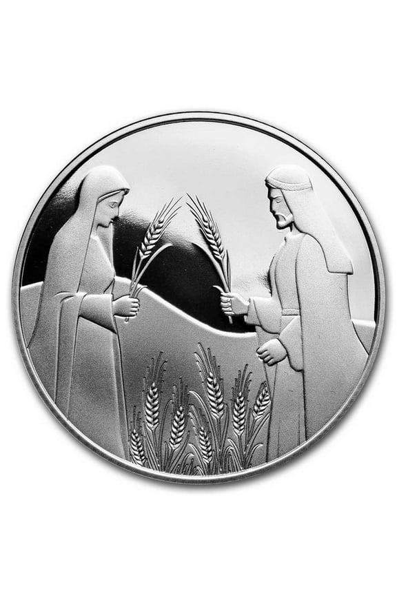 2020 Holy Land Mint Biblical Art Series: Ruth in Boaz's Field 1 oz Silver Coin