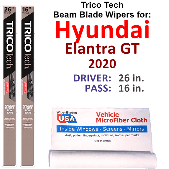 2020 Hyundai Elantra GT Beam Blade Wipers (Set of 2)