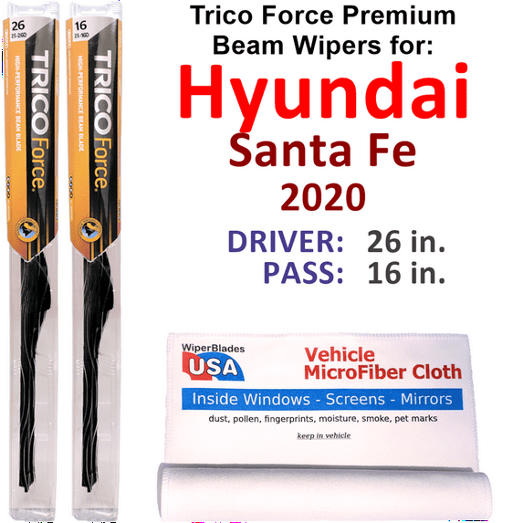 2020 Hyundai Santa Fe Performance Beam Wipers (Set of 2)