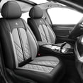 thumbnail image 1 of 2020 for Hyundai Santa fe Seat Cover, Black and Gray Car Seat Covers, PU Leather 360° Full Wrapped Set Anti-Slip Backing Suitable for All Seasons, Suitable for 5-seater cars only, 1 of 9