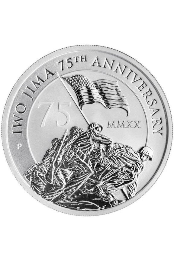 2020 Iwo Jima 75th Anniversary 1oz High Relief Proof Silver Coin- In Capsule