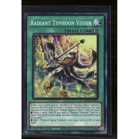 Yu-Gi-Oh! Radiant Typhoon Vision 2020 Konami 1st Edition Trading Card