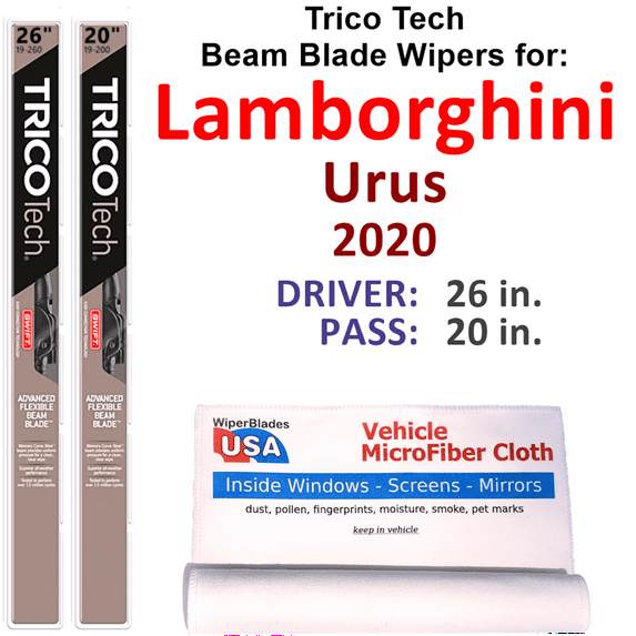 2020 Lamborghini Urus Beam Blade Wipers (Set of 2)