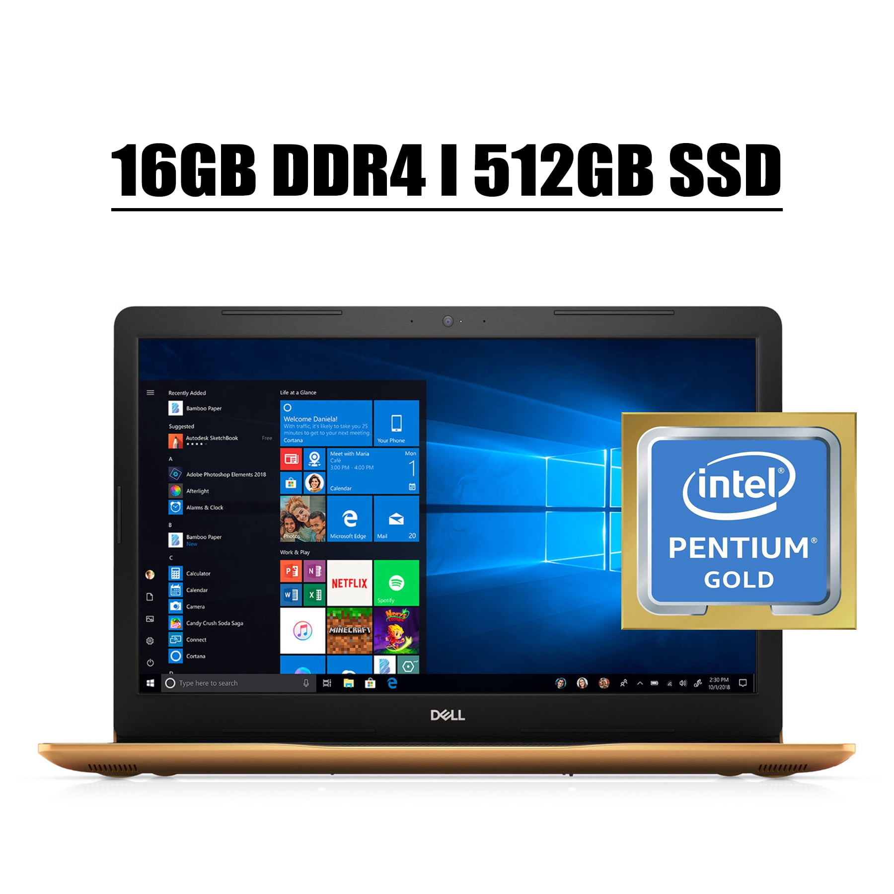 【快適大画面17.3型】DELL Inspiron17-5748 [Core i7 +GeForce 840M +SSD 512GB(新品) +メモリ 8GB]◆Win11 & MS Office（管理：09290119） Win8.1 GeForce 840M搭載] 中古ノートパソコン Microsoft Office付き