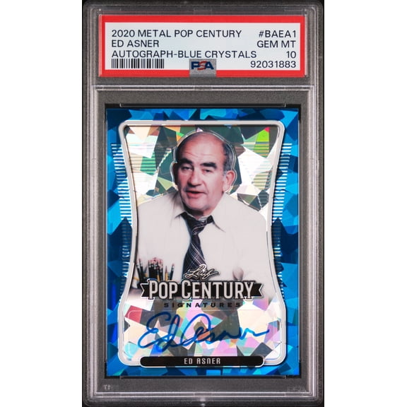 2020 Leaf Metal Pop Century Autograph Ed Asner #BAEA1 PSA 10
