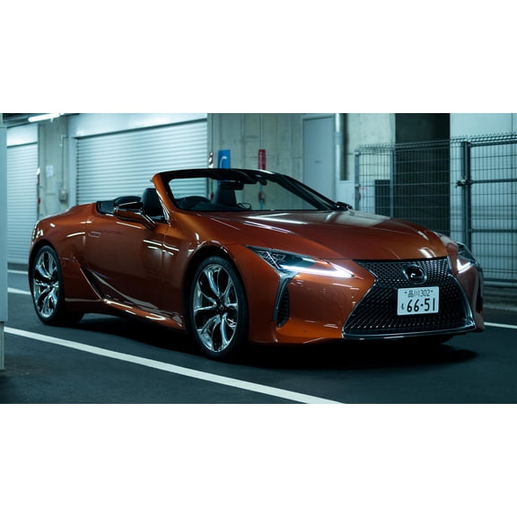 2020 Lexus LC Convertible JP Style A - 12x18 Inch Laminated Poster - Stunning Detail and Bold Colors