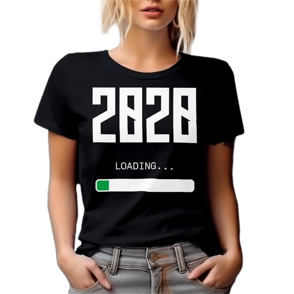 2020 Loading Funny New Year Graphic Tee for Adults Holiday Party Comfort Colors T-Shirt