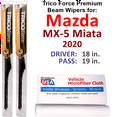 thumbnail image 1 of 2020 Mazda MX-5 Miata Performance Beam Wipers (Set of 2), 1 of 3