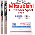 thumbnail image 1 of 2020 Mitsubishi Outlander Sport Beam Blade Wipers (Set of 2), 1 of 3