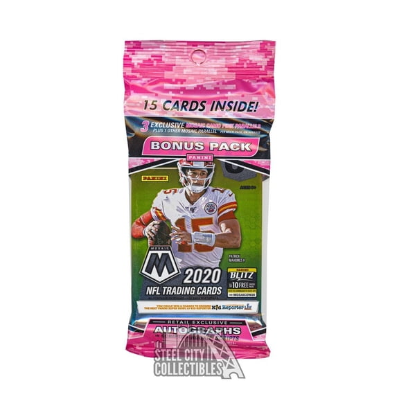 2020 NFL Mosaic Trading Cards Cello (15 cards)