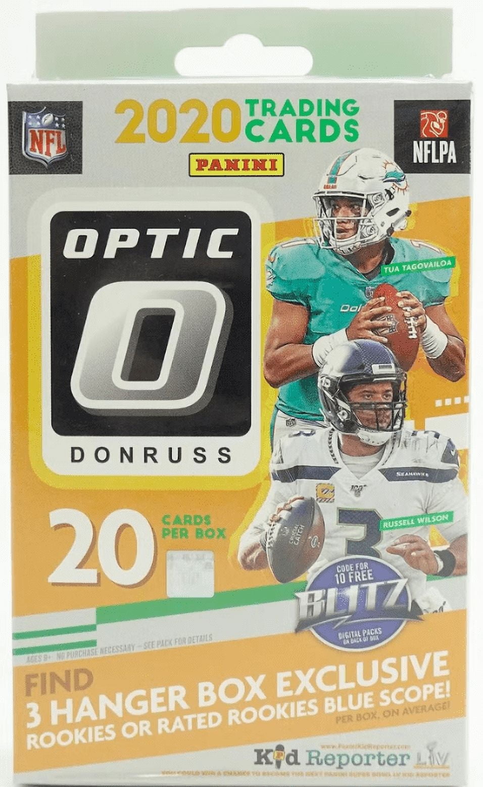 2020 NFL Panini Donruss Optic Football Hanger Box! (Blue Scope Parallels!)
