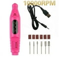 thumbnail image 1 of 2020 New Electric Nail Art File Drill Acrylic Manicure Pedicure Portable Machine Kit(Rose), 1 of 6