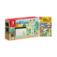 thumbnail image 1 of 2020 New Nintendo Switch Animal Crossing: New Horizons Edition Bundle with Super Mario Maker 2 NS Game Disc and Mytrix NS Tempered Glass Screen Protector - 2020 New Limited Console!, 1 of 9