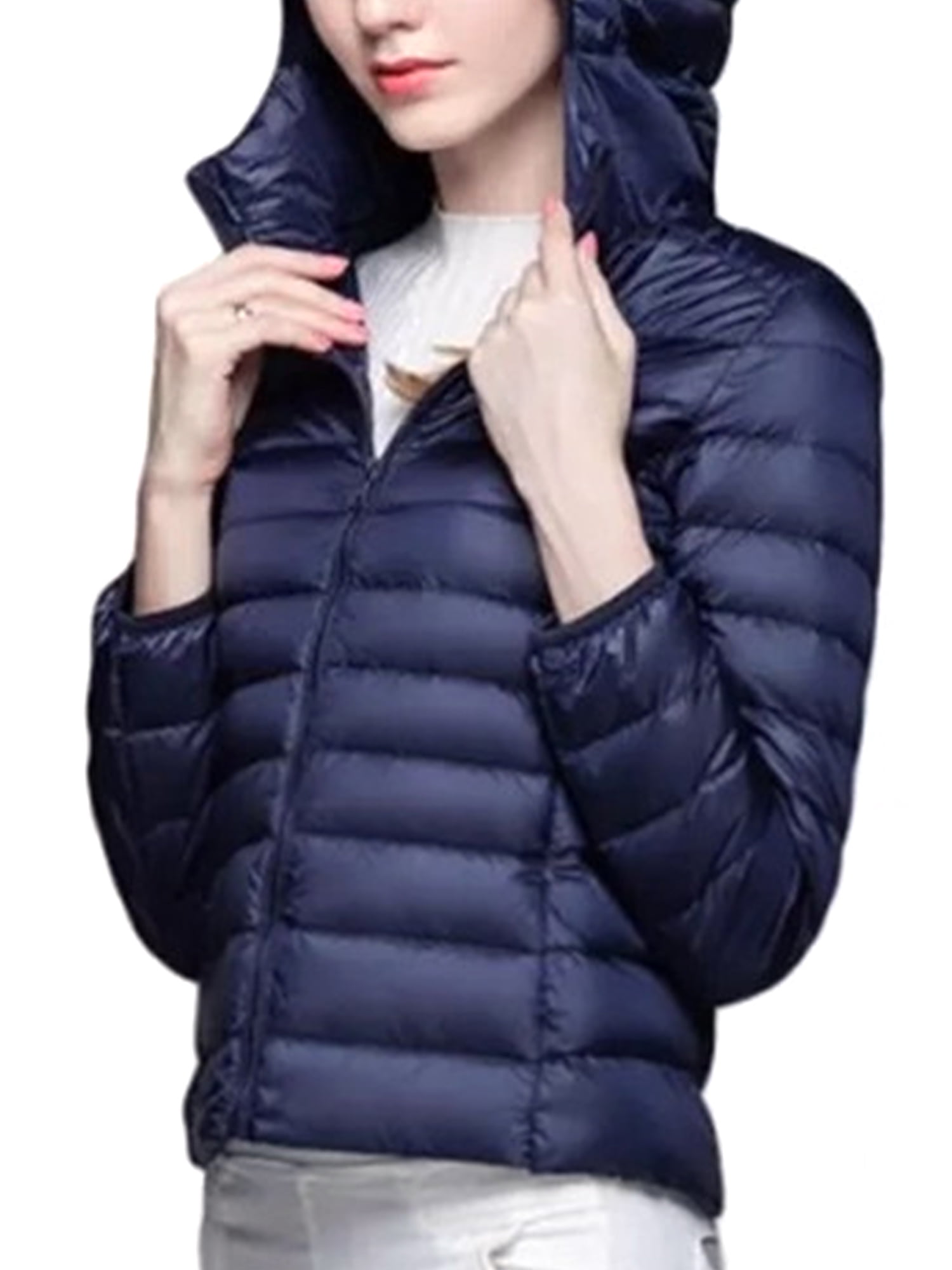  RISISSIDA Women Quilted Jacket Hooded Spring Fall Winter  Fashion, Loose lightweight Packable Transitional Puffer Coat : Clothing,  Shoes 